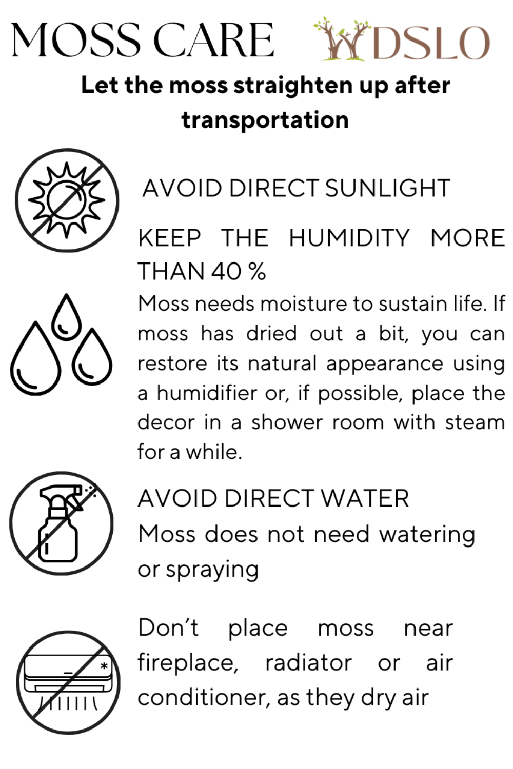 Framed Black Wall Decor Tree with Preserved Moss