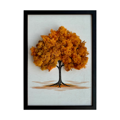 Unique Wall Moss Autumn Tree Art