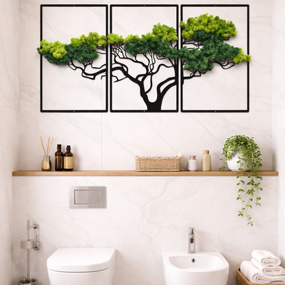 Bathroom living room wall moss metal decor buy online store WDSLO