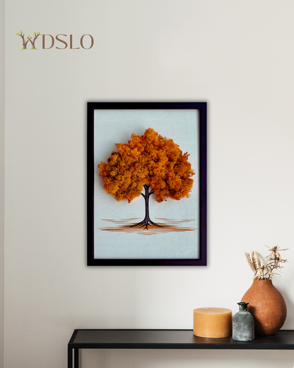 Handgefertigtes Moosbild auf Holz "Herbstbaum" – stilvoller Wanddekor für Sie oder als kreative Geschenkidee. 🌿100 % natur 🌿 Attraktive Preise & Schneller Versand 