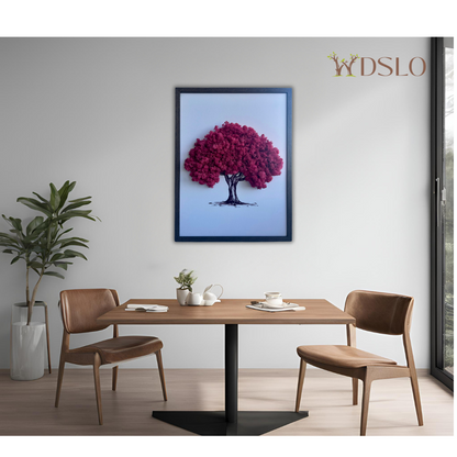 Handmade moss picture on wood "Sakura" – stylish wall decor for yourself or a creative gift idea. 🌿100% Natural 🌿 Attractive prices & fast shipping
