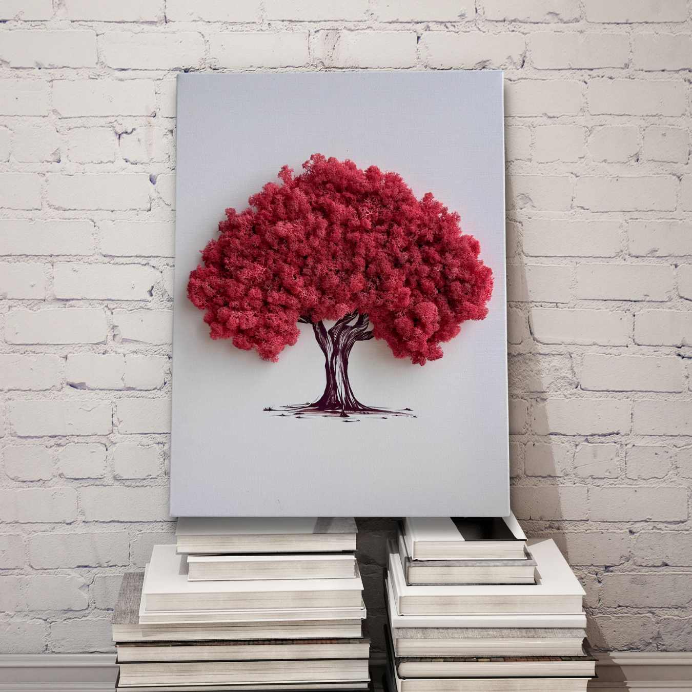 Canvas moss art decor wdslo onlineshop